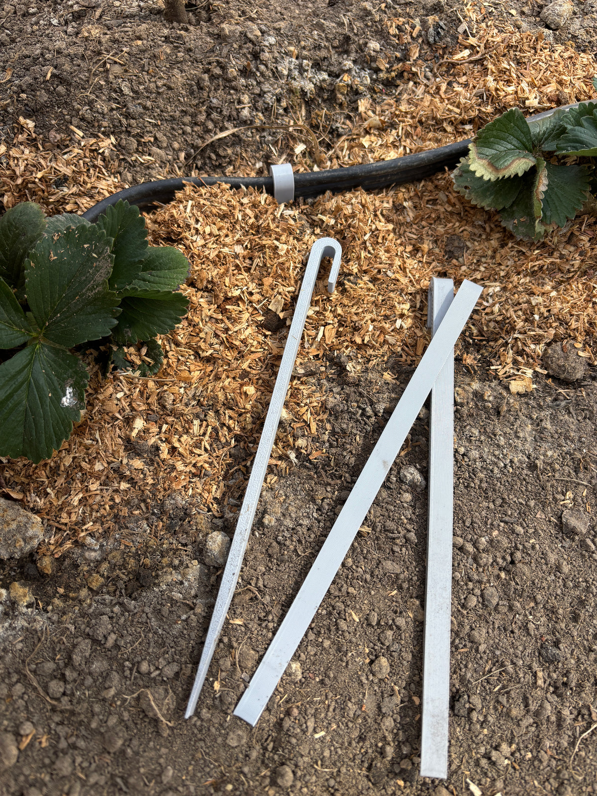 Grampos para mangueira de irrigação