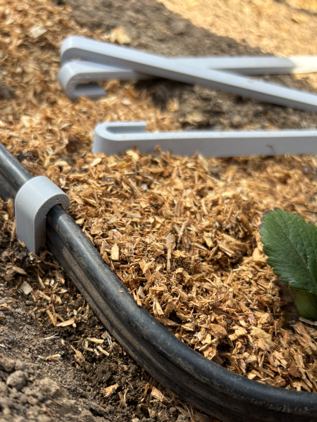 Grampos para mangueira de irrigação