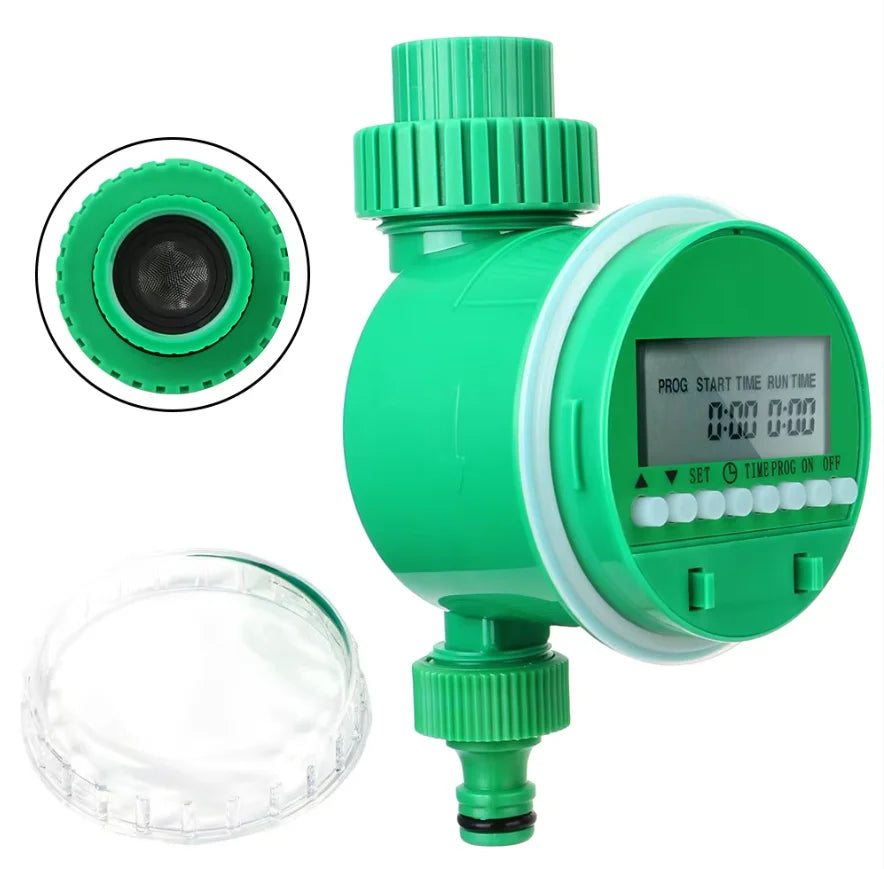 Temporizador de irrigação automático, operação simples, aplicável ao jardim, temporizador digital à prova d'água para cuidados com plantas e irrigação de jardins